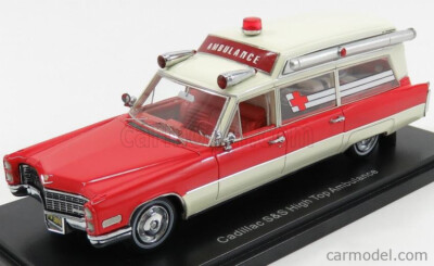 NEO SCALE MODELS - CADILLAC - S&S HIGH TOP AMBULANCE AMBULANZA 1966 (501)