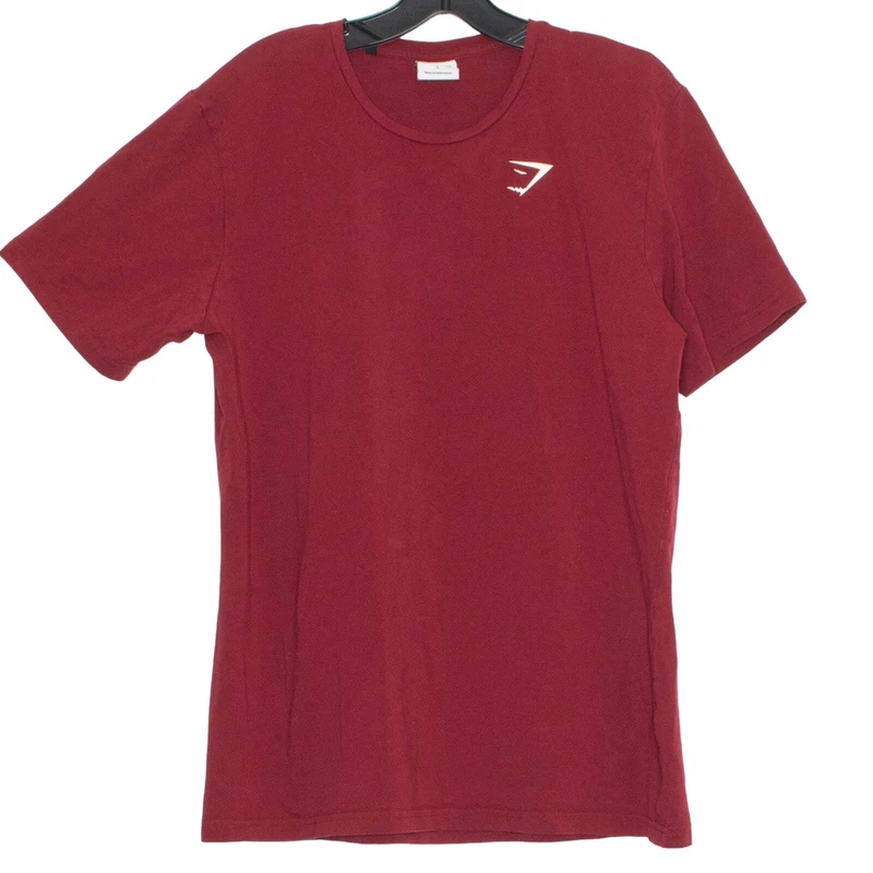 gymshark short sleeve logo activewear athletic shirt