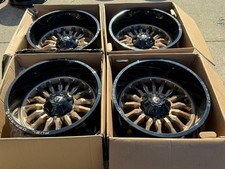 4 Used 22x12 Fuel Wheels D797 Arc Platinum Bronze W Black Lip Rims 8x170 -44