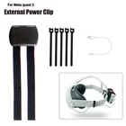 For Vision Pro VR Headset Battery Back Tie Strap Mobile Power Supply Strap Set