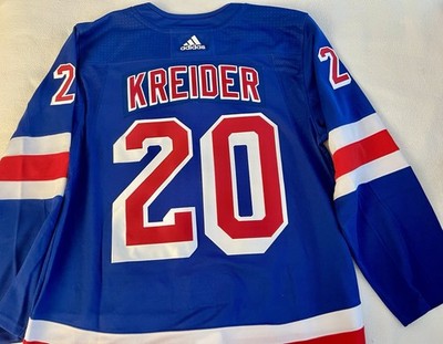 NY RANGERS AUTHENTIC JERSEY CHRIS KREIDER #20 ADIDAS SIZE 52 LARGE