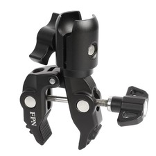 All-Metal Handlebar Clamp Base Mount with Adjustable Single Socket Arm, Fits ...