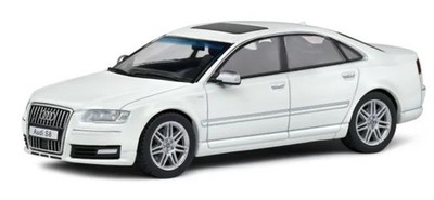 SOLIDO,AUDI S8 (D3) 2010 white, 1/43, SOL4313302