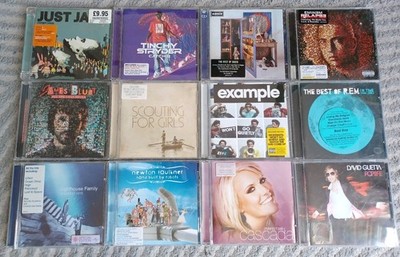 CD Music Bundle x12 Eminem Oasis David Guetta Scouting For Girls Just Jack