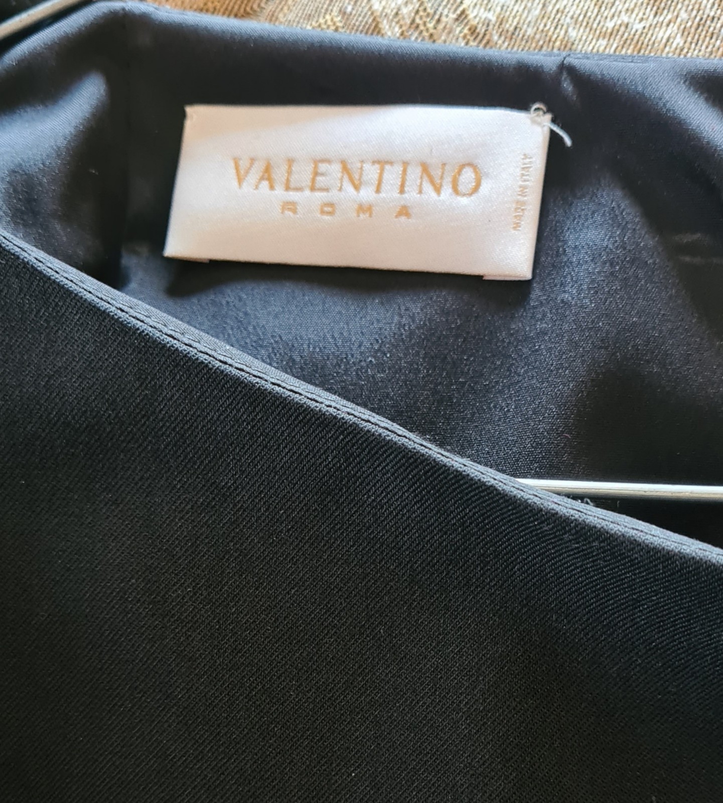 DESIGNER VALENTINO CLASSIC BLACK SHEATH DRESS  SZ44, 10 thumbnail 2