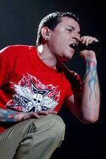 Chester Bennington performs with Linkin Park at the World Arena in- Old Photo 3