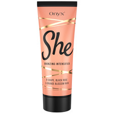 Onyx SHE Tanning Lotion Accelerator with Bronzer for Smooth Even Tan 6.76 fl oz