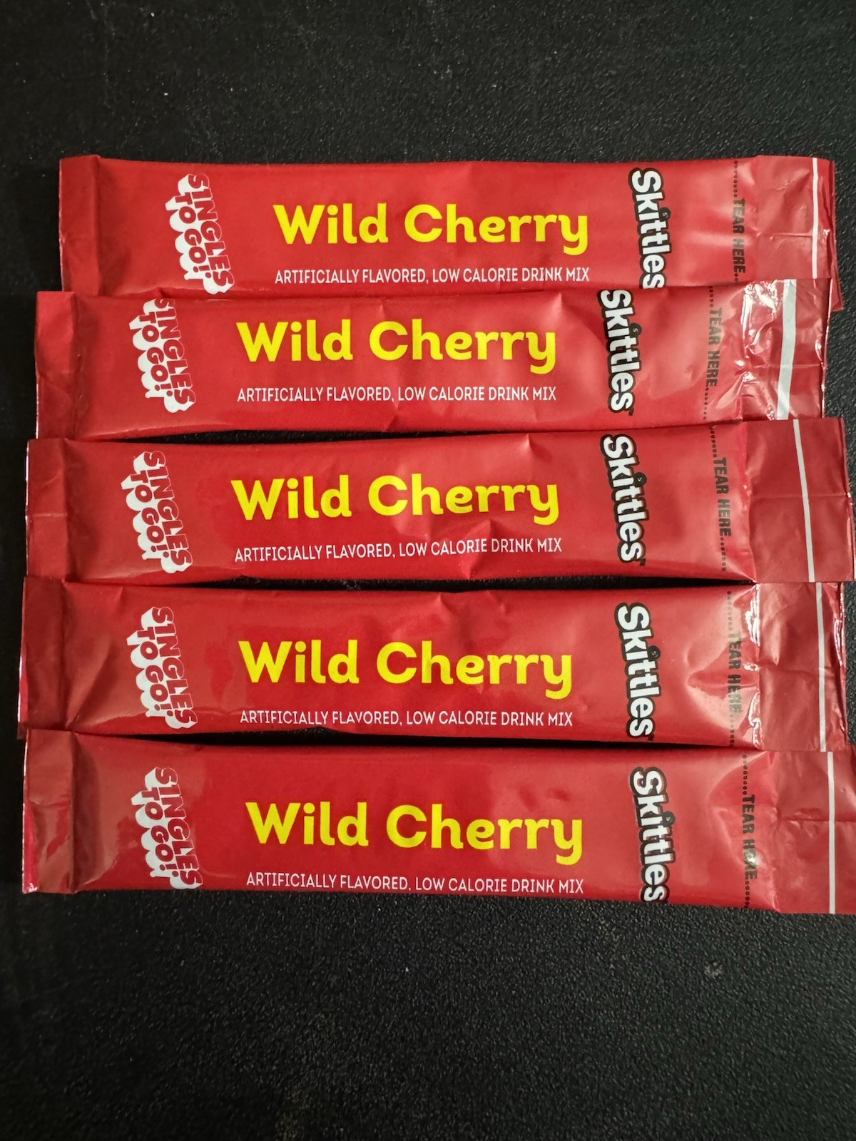 50 Packets Of Sugar Free Skittles Wild Cherry Flavor Drink Mix