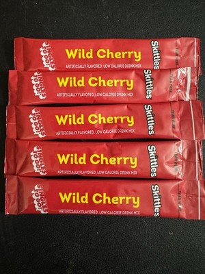 50 Packets Of Sugar Free Skittles Wild Cherry Flavor Drink Mix