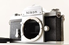 Nikon F Eye Level Silver 35mm SLR Film Camera Excellent 5  4685