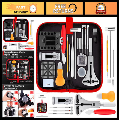 XOOL 151 PCS Professional Watch Repair Tool Kit, Includes Watch Battery Change