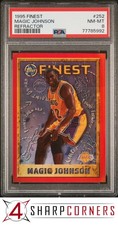1995 FINEST REFRACTOR #252 MAGIC JOHNSON HOF PSA 8