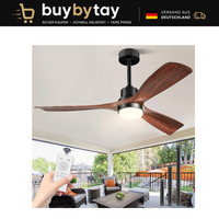 Deckenventilator Mit Beleuchtung Fernbedienung Leise Dc Motor 132Cm 52 Zoll