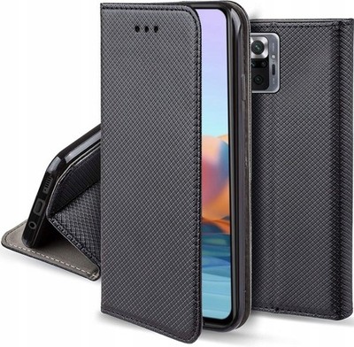 Schutz Hülle Für Xiaomi Redmi Note 10 Pro Max - Tasche Case SMART Magnet SCHWARZ