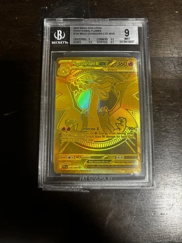 Mega Charizard X EX 130/094 MHR Phantasmal Flames BGS 9