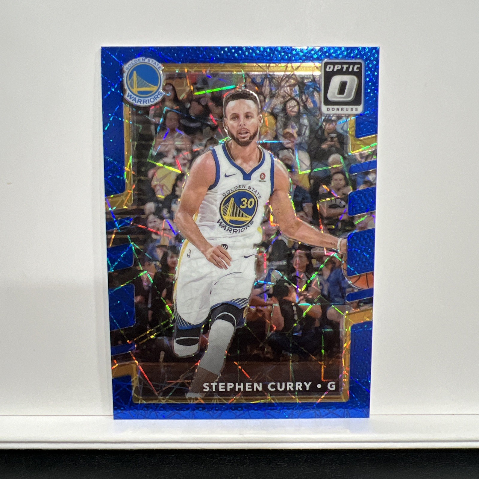 2017-18 Optic Stephen Curry Blue Velocity Prizm Refractor #46