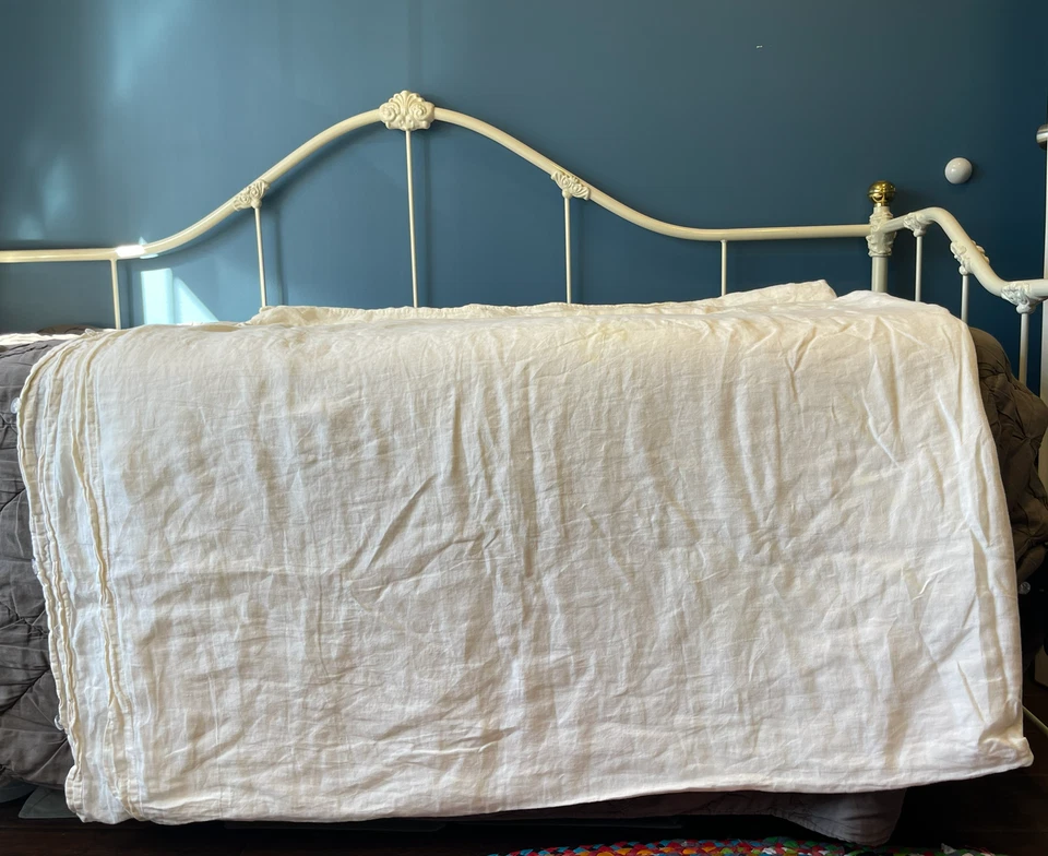 Capa de Edredom King de Linho Creme Brooklinen – Roupa de Cama Macia, Respirável e Chique para Casa - Imagem 4 de 4