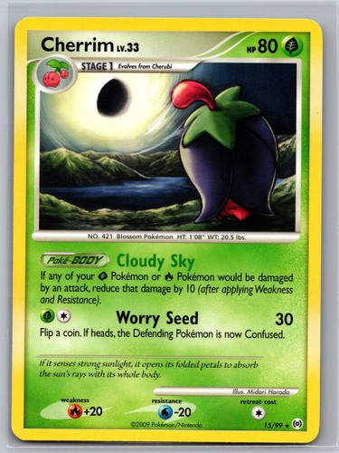 Cherrim 15/99 Rare Arceus Pokemon Lightly Played