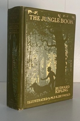 1913 The JUNGLE BOOK Antique FIRST COLOR EDITION Rudyard KIPLING Disney DETMOLD