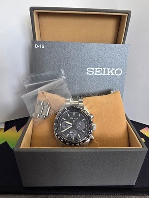 Seiko Prospex Speedtimer SBDL091 V192-0AF0 Solar Chrono Black - Boxed/Manual