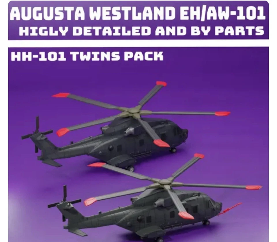 HH-101A CAESAR Aeronautica Militare italiana scala 1/72 Elicottero Modellismo - Immagine 2 di 4