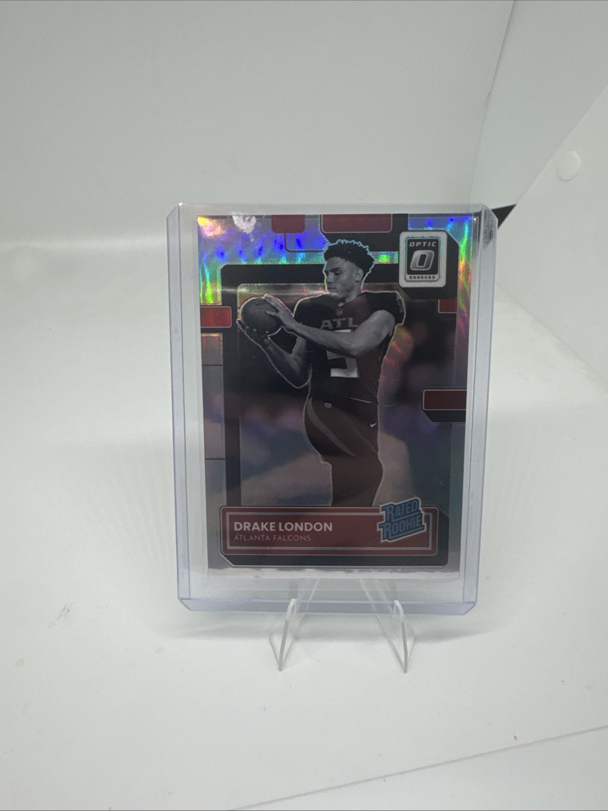 2022 Donruss Optic #207 Drake London Holo Variation Negative RC