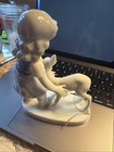 Gerold Porzellan Bavaria Germany Figurine Girl With Deer — photo 5