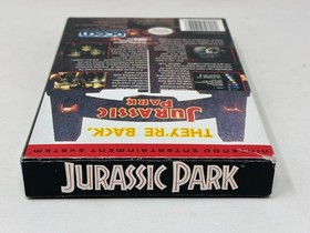 NES Nintendo - Jurassic Park - CIB Complete in Box w/ Manual & Poster - Tested