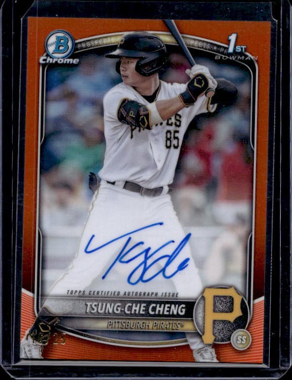 2025 Bowman Chrome Tsung-Che Cheng #CPA-TC 1st Orange Autograph /25