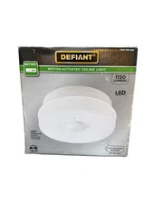 Defiant 360-Degree White Motion Activated Battery Powered Indoor/Outdoor 1-Head