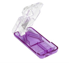 EZY DOSE Pill Cutter and Splitter with Dispenser, Safely Cuts Large, Small and T