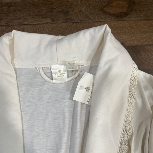 Victorias Secret M/L Full Length 100% Cotton Cream LONDON - Picture 4 of 6