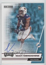 2020 Panini Playoff Rookies Red Zone Auto Noah Igbinoghene #288 Auto n0c