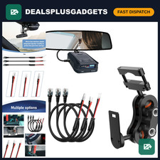 Radar Detector Mount Hard Wire Power Cord Kit for Rearview Mirror - 16