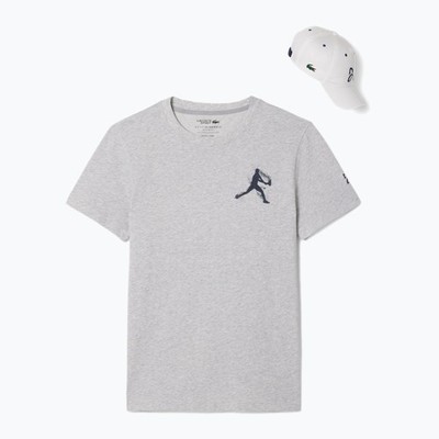 Lacoste Tennis x Novak Djokovic Pack T-Shirt Shirt und Kappe Cap Herren Gr.M Set