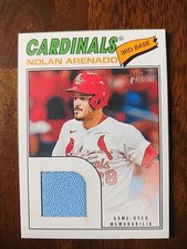 2026 Topps Heritage Baseball Real One Relic Nolan Arenado # NA Game Used