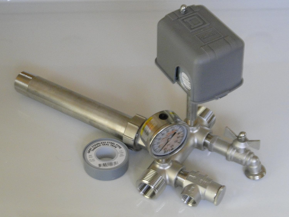 STAINLESS STEEL 1 X 11 Tank Tee Kit + UNION Installation Water Well ...