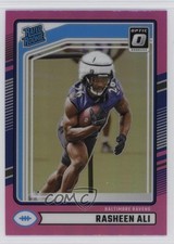 2024 Panini Donruss Rated Rookie Optic Preview Pink Prizm Rasheen Ali #347 1j4c