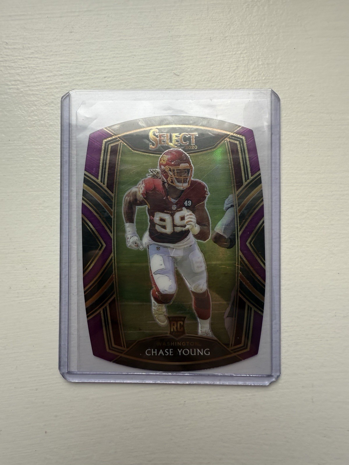 2020 Panini Select Club Level Chase Young #264 Maroon Prizm Die-Cut (RC)