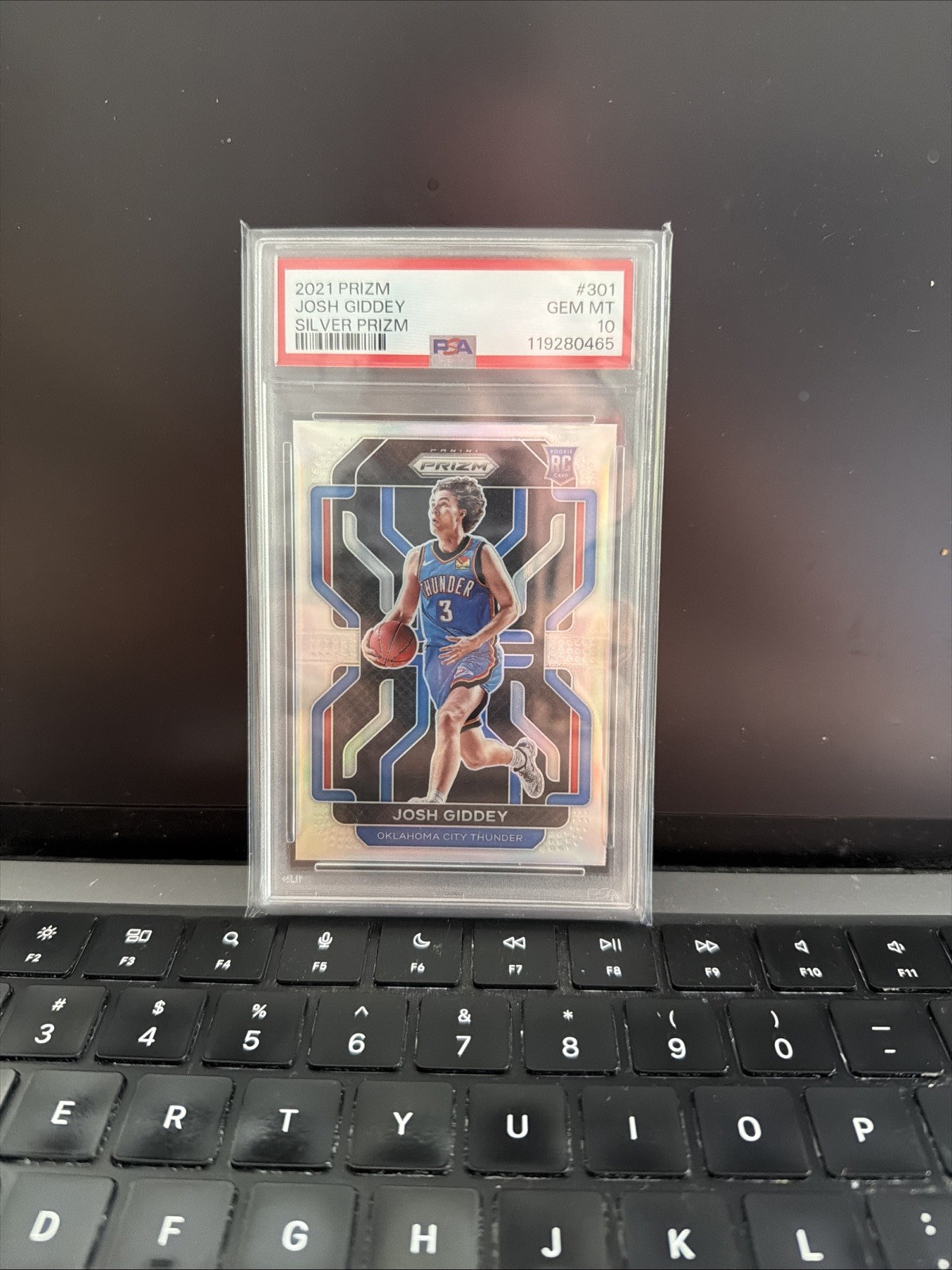 2021-22 Panini Prizm Josh Giddey #301 (RC) Silver Prizm PSA 10 Gem Mint