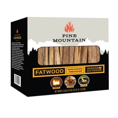 100% Natural Fatwood Firestarting Sticks  5 lb for Campfire, Fireplace, Fire