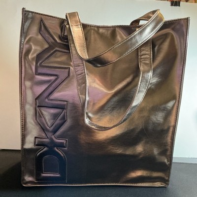 DKNY Large Metallic Gold Tote Bag