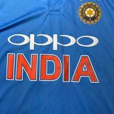India National Cricket Polo Shirt Mens Medium Oppo
