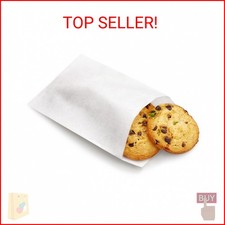 Glassine Bags 4x6 Inches, Wax Paper Treat Bags, Waxed Paper Cookie Bag 100 Piece
