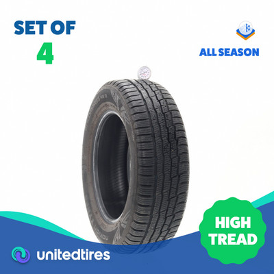 Set of (4) Used 195/65R15 Nokian Encompass AW01 91H - 9-10.5/32
