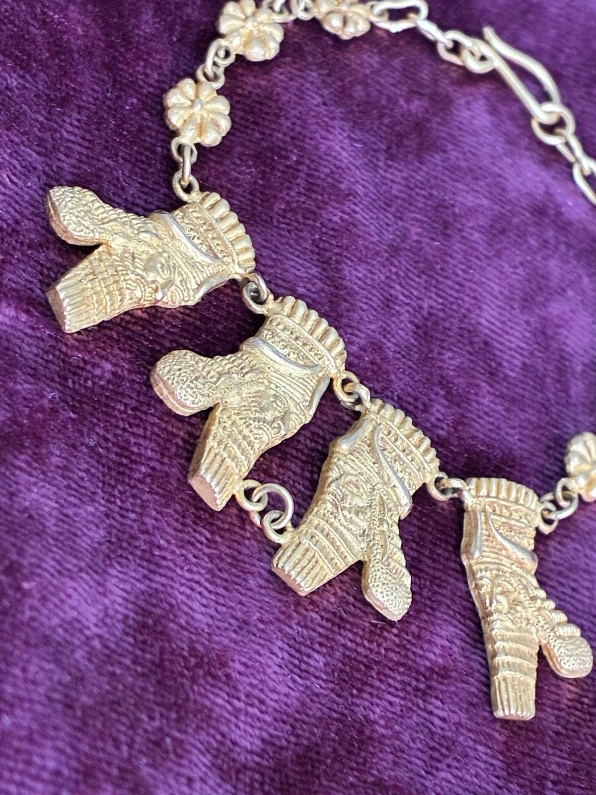 18K Solid Gold Authentic Ancient King Bracelet 7.… - image 14