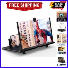 12" for Cell Phone 3D HD Magnifying Projector Screen Enlarger Expanders for...