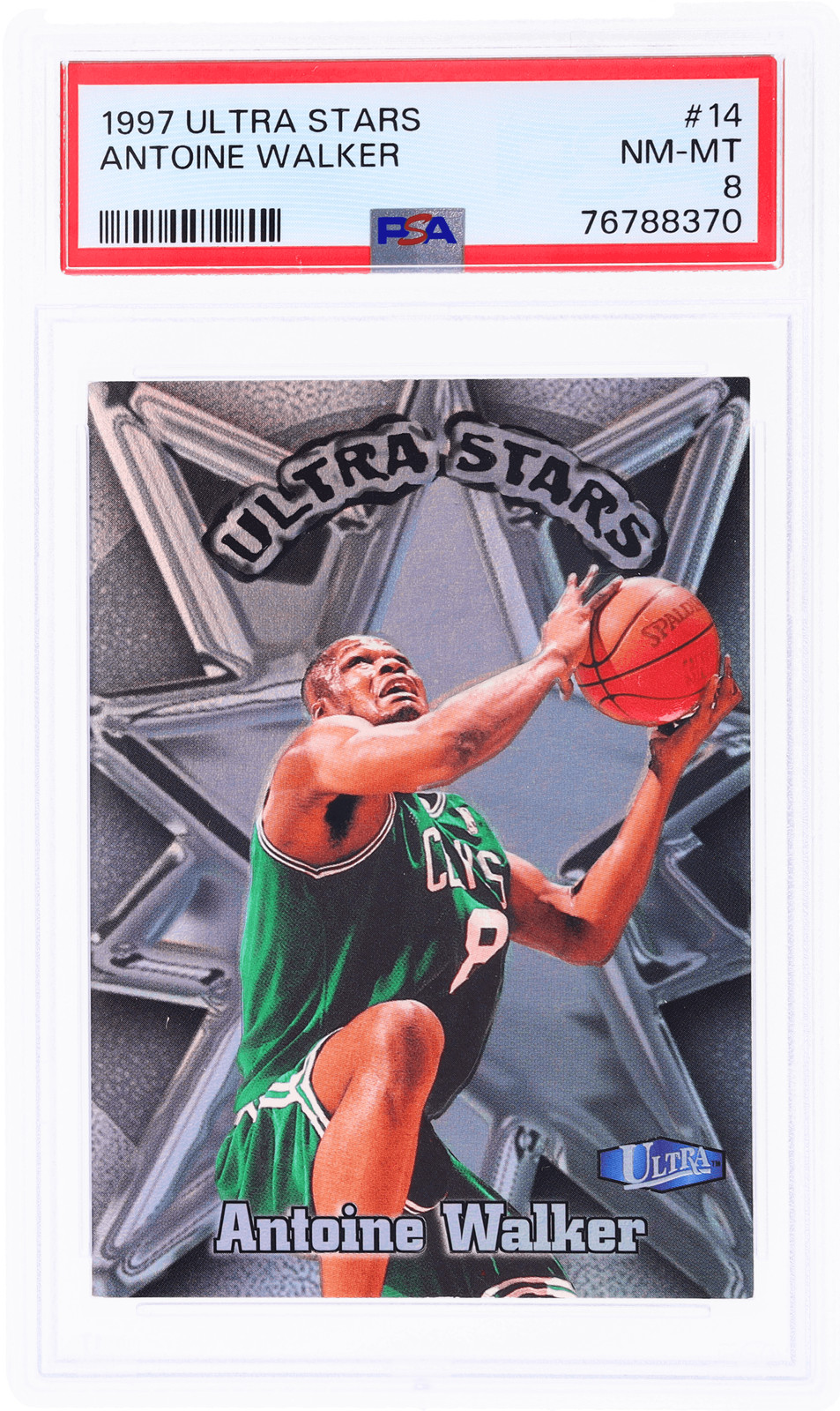 1997 Ultra Stars Antoine Walker #14 PSA 8