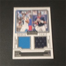 Panini Dual Swatch DS-1 Bryce Young C.J. Stroud Panthers Texans Patch