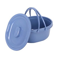 Portable Toilet Urinal Pot Bedside Commode Bucket Practical with Handles Chamber